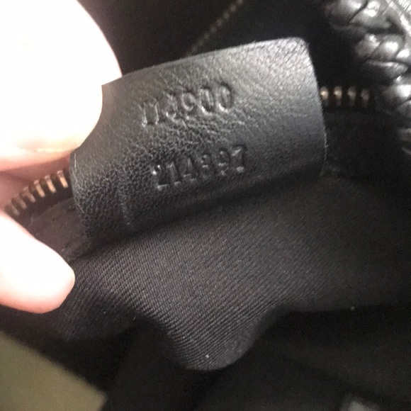 Gucci BLACK LEATHER HORSEBIT BUCKLE HOBO BAG - Picture 6 of 8